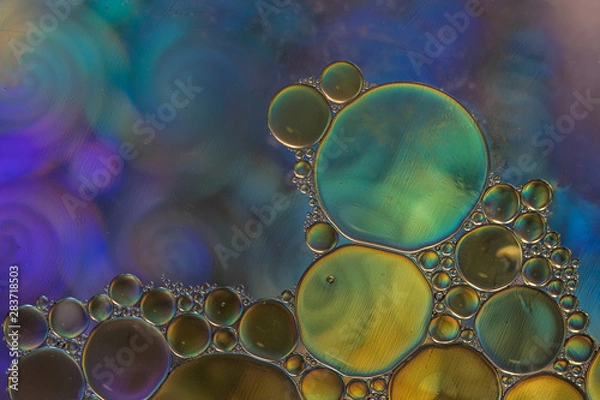 Obraz ABSTRACT BUBBLE OIL