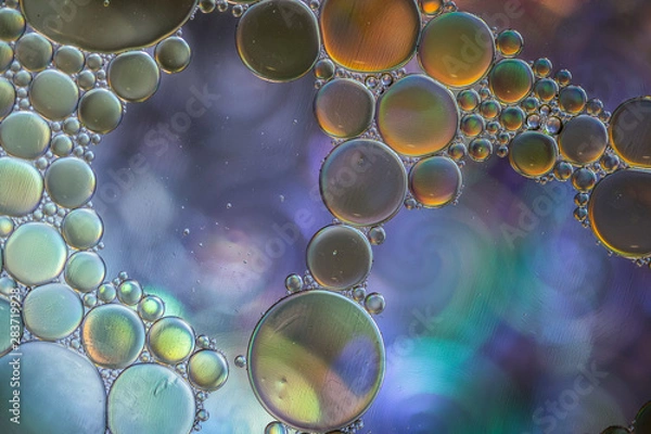 Obraz ABSTRACT BUBBLE OIL