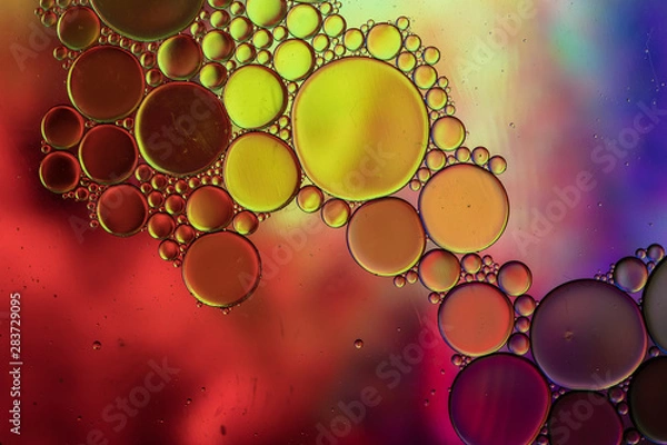 Obraz ABSTRACT BUBBLE OIL