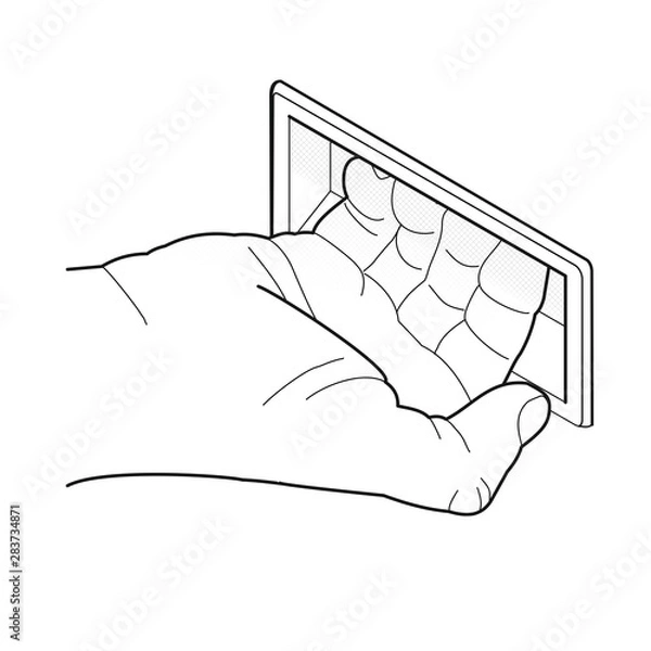 Obraz Griffmulde mit Hand