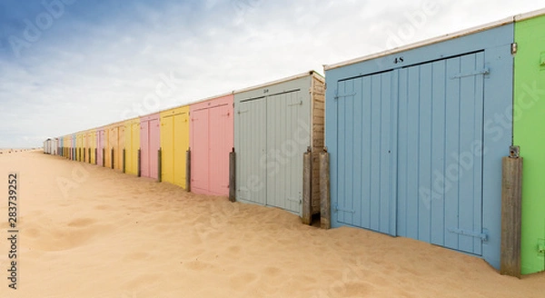 Obraz Umkleiden am Strand