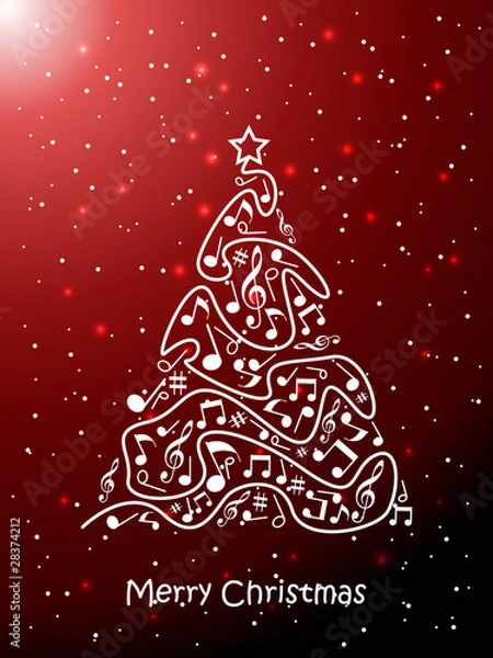 Obraz Christmas tree background