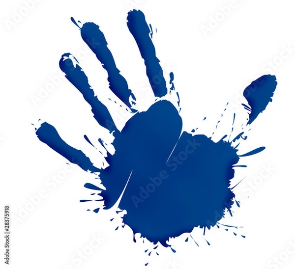 Fototapeta Mano tinta1