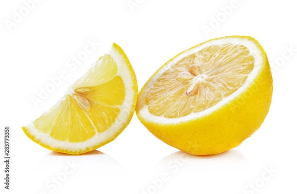 Fototapeta Fresh lemon isolated on white