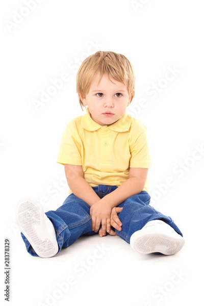 Obraz Thinking small child