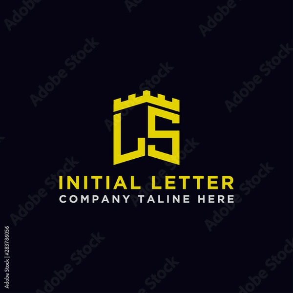 Fototapeta Inspiring logo design for companies from the initial letters LS logo icon. -Vectors