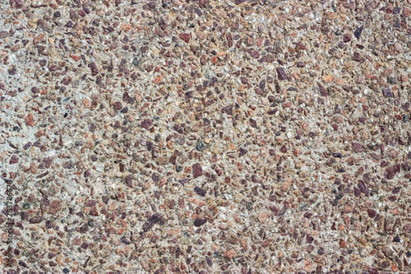 Obraz Concrete surface with small pebbles. Small stone wall texture for background.