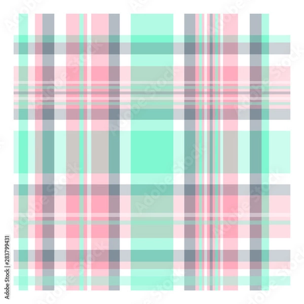 Fototapeta Seamless tartan plaid pattern. fabric pattern. Checkered texture for clothing fabric prints, web design, home textile