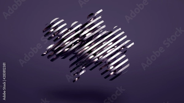 Fototapeta Beautiful abstraction background minimalism. 3d illustration, 3d rendering.