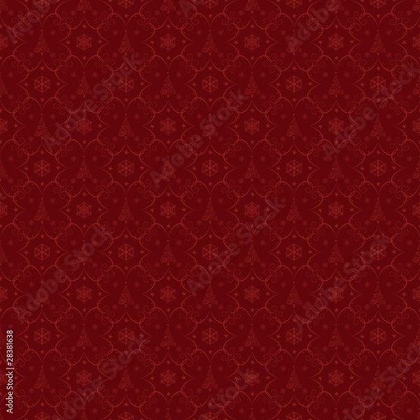 Fototapeta Winter christmas seamless background