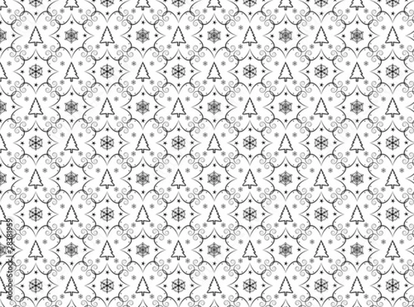 Fototapeta Winter chrismas seamless background