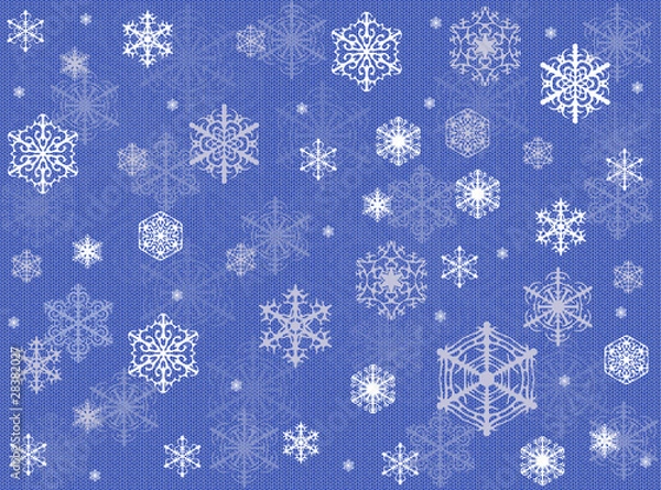 Fototapeta Blue winter Christmas background