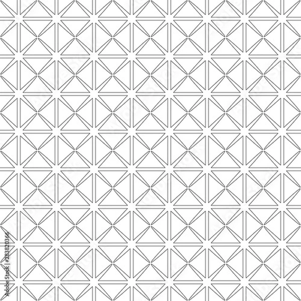 Fototapeta Seamless geometric pattern. linear background