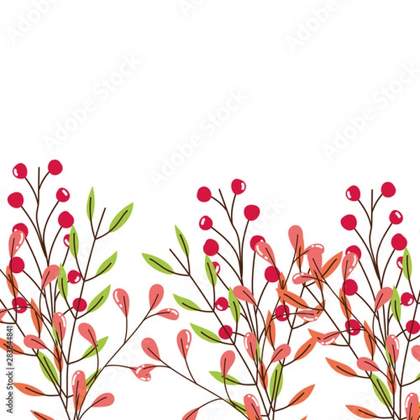 Fototapeta Isolated leaves vector design vector illustration