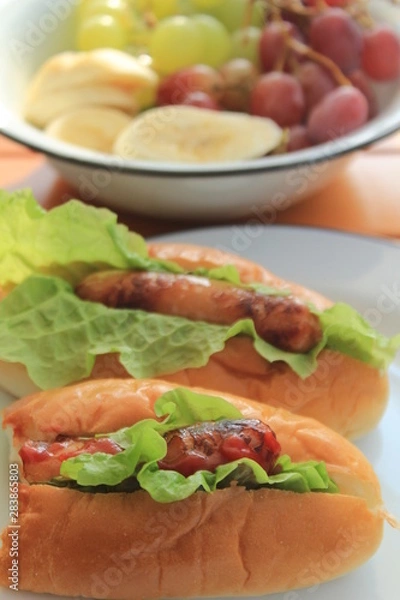 Obraz キャンプの朝ごはん