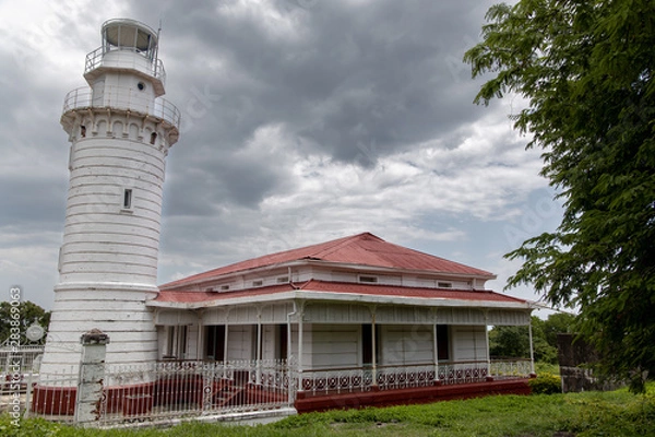 Obraz historic lighthouse Malabrigo Point Lighthouse