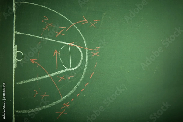 Obraz Basketball plan