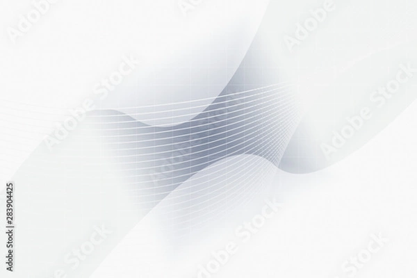 Obraz abstract, texture, design, pattern, wallpaper, white, blue, light, line, illustration, lines, art, wave, backdrop, curve, grey, waves, digital, graphic, 3d, decoration, wall, space, technology, web