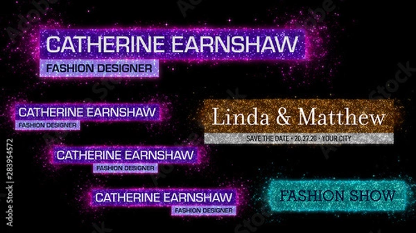 Obraz Glitter Lower Third