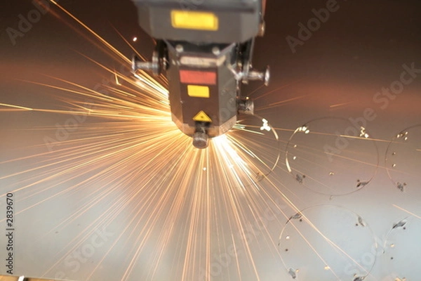 Obraz laser close-up