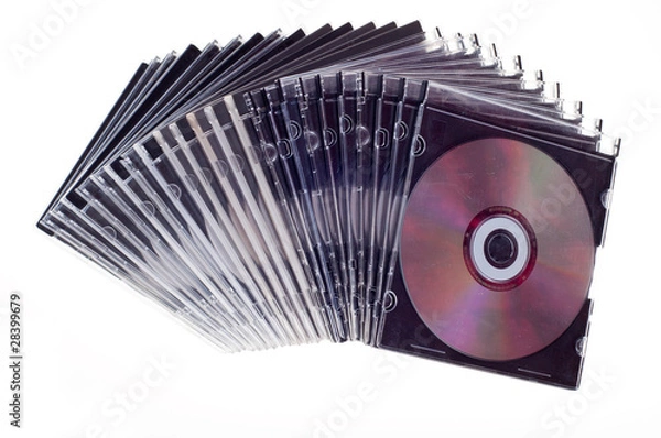 Obraz Cd dvd piled up
