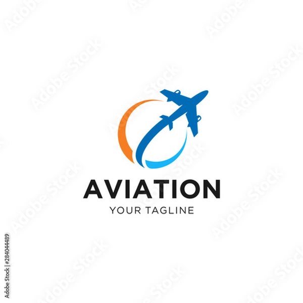 Obraz Aviation Logo Design Vector Template