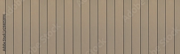 Fototapeta Top view of WPC in oak brown color. WPC: Wood-Plastic Composites are wood fiber and thermoplastic such as PE, PP, PVC, or PLA. A WPC decking are stylish and enrich the outdoor living