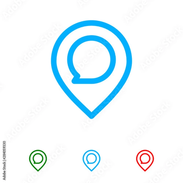 Obraz Location mark positioning pin icon