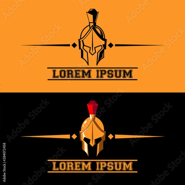 Obraz Spartan helmet logo