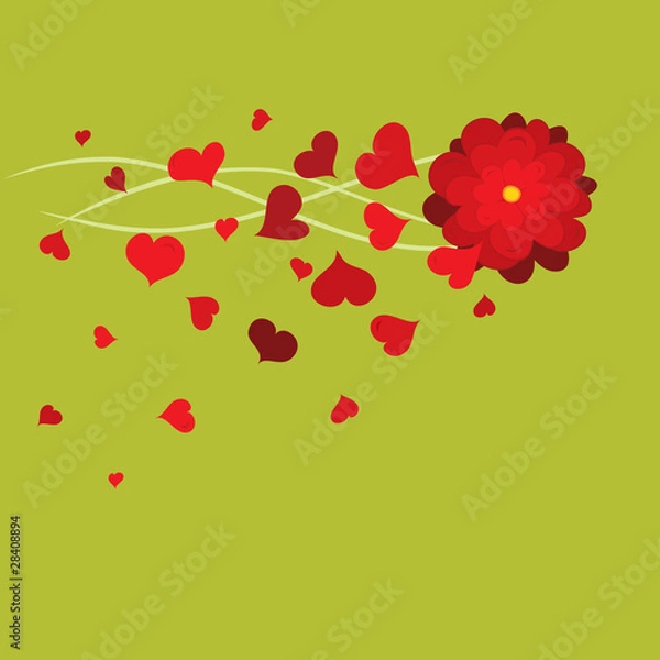 Fototapeta Card on Valentine's Day