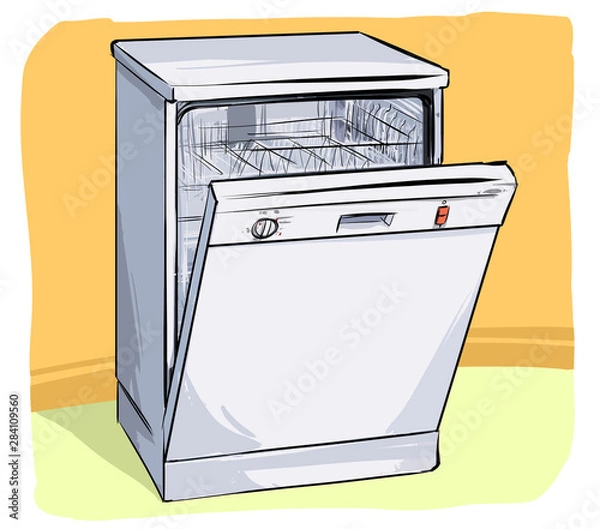 Obraz the dishwasher