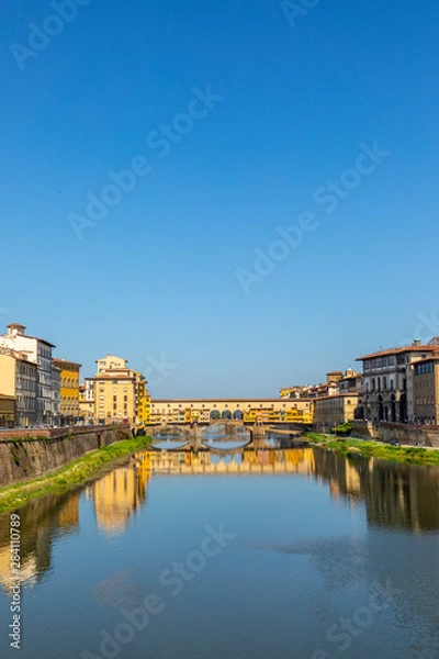 Obraz historic Ponte Veccio in Florence at river Arno