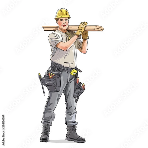 Obraz construction worker