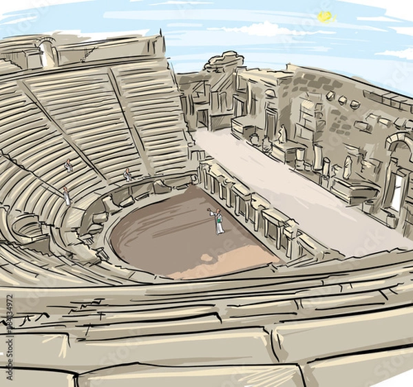 Obraz historic amphitheater
