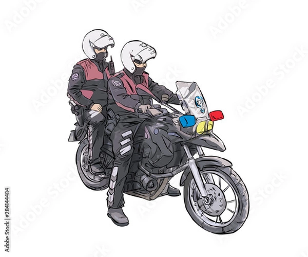Obraz motorcycle cops
