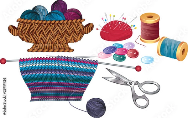 Obraz Artykuły do ​​dziania i szycia