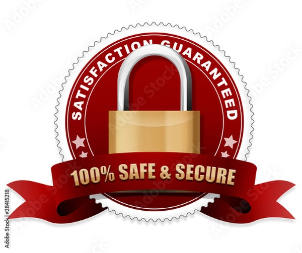 Obraz 100% safe and secure award
