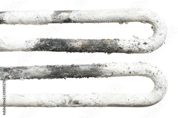 Obraz limescale on washing machine heater