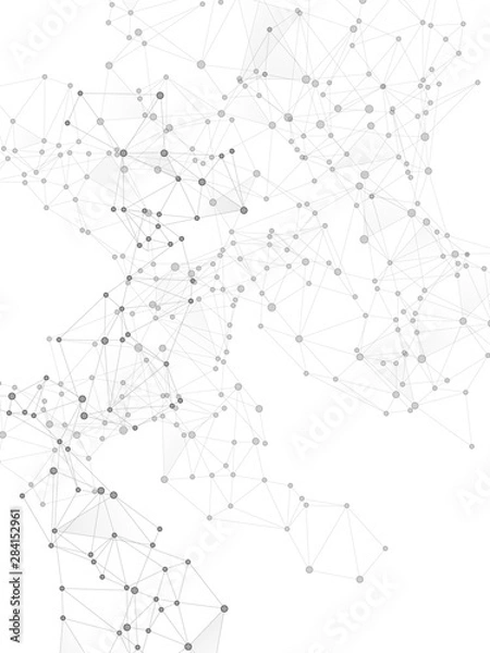 Fototapeta Block chain global network technology concept.
