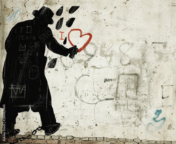 Obraz artysta uliczny