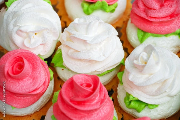 Obraz Background from sweet cakes