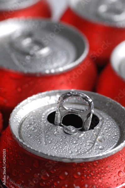 Obraz cans of soft drink or beer