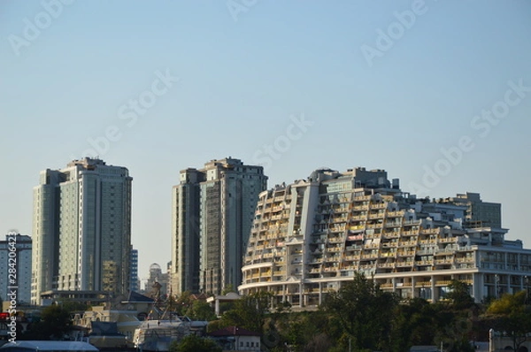 Obraz View of the Odessa city from Black Sea
