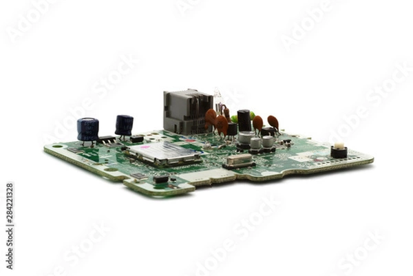 Obraz electronic board isolated on white background.