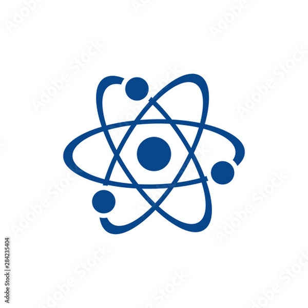 Fototapeta Science atom symbol icon vector EPS 10 illustration
