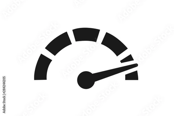 Fototapeta level of risk icon vector illustration,high speed icon