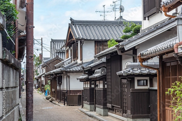 Fototapeta 橿原市今井町の町並み