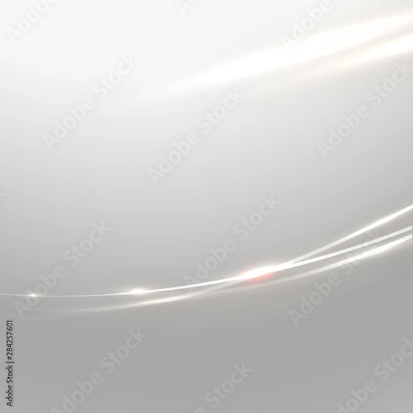 Obraz Abstract shiny curve line and flow background for corporate business or tech identity design, online presentation website element., Vector illustration