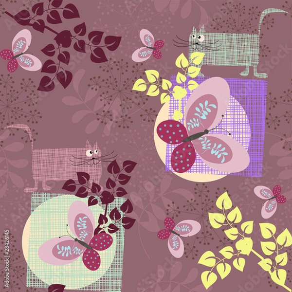 Obraz Floral seamless pattern