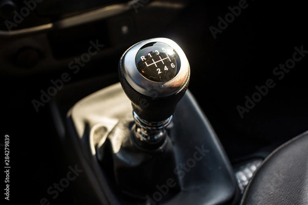 Obraz speed manual gearbox of a car